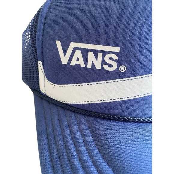 Cap VANS Otto Collection Blue TRUCKER Mesh SnapBack Hat Clean Moisture Wicking - Picture 2 of 7